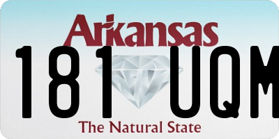AR license plate 181UQM