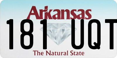 AR license plate 181UQT