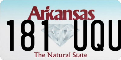 AR license plate 181UQU