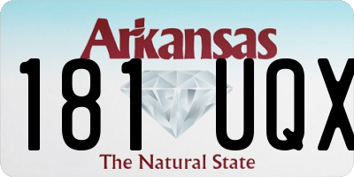 AR license plate 181UQX