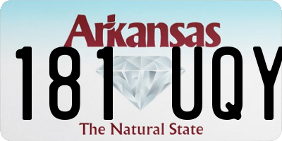 AR license plate 181UQY