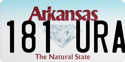 AR license plate 181URA