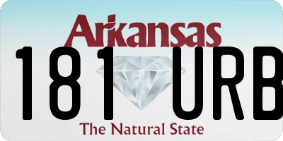 AR license plate 181URB