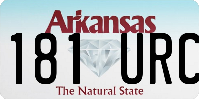 AR license plate 181URC