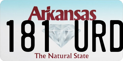 AR license plate 181URD