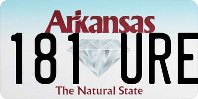 AR license plate 181URE