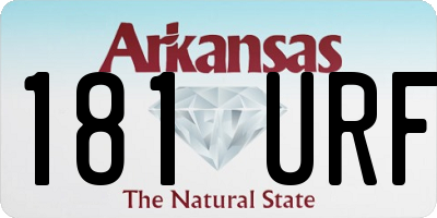 AR license plate 181URF