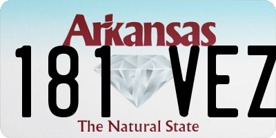 AR license plate 181VEZ