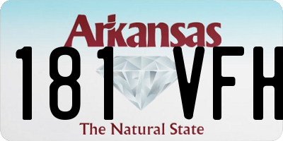 AR license plate 181VFH