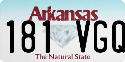 AR license plate 181VGQ