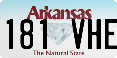 AR license plate 181VHE