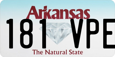 AR license plate 181VPE