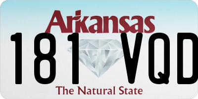 AR license plate 181VQD