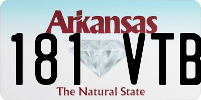 AR license plate 181VTB