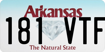 AR license plate 181VTF