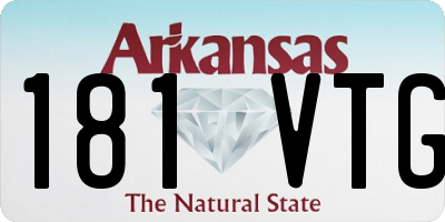 AR license plate 181VTG