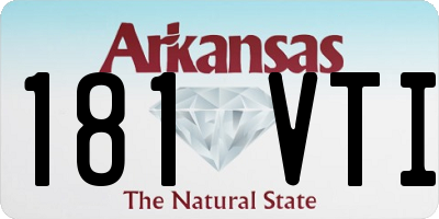 AR license plate 181VTI