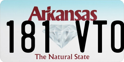 AR license plate 181VTO