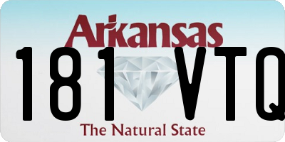 AR license plate 181VTQ