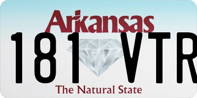 AR license plate 181VTR