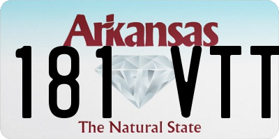 AR license plate 181VTT