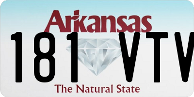 AR license plate 181VTV