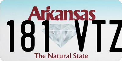 AR license plate 181VTZ