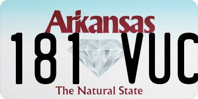 AR license plate 181VUC