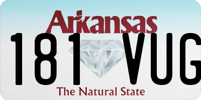 AR license plate 181VUG
