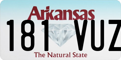 AR license plate 181VUZ