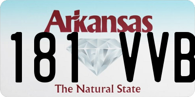 AR license plate 181VVB