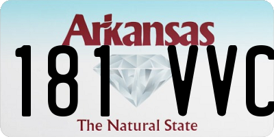 AR license plate 181VVC