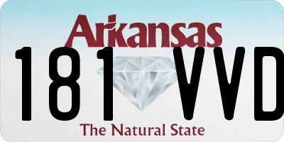 AR license plate 181VVD