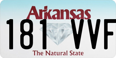 AR license plate 181VVF