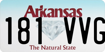 AR license plate 181VVG