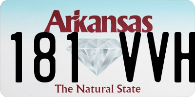AR license plate 181VVH