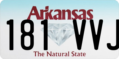 AR license plate 181VVJ