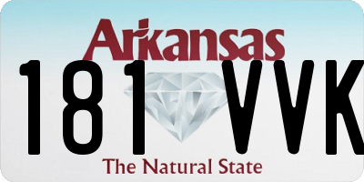 AR license plate 181VVK