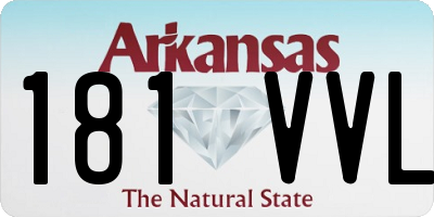 AR license plate 181VVL