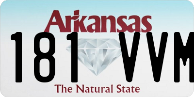 AR license plate 181VVM