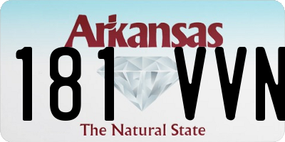 AR license plate 181VVN
