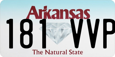 AR license plate 181VVP