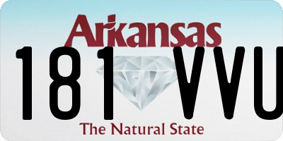 AR license plate 181VVU