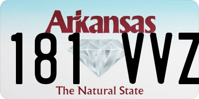 AR license plate 181VVZ