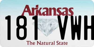 AR license plate 181VWH