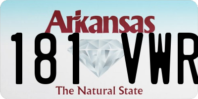 AR license plate 181VWR
