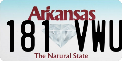 AR license plate 181VWU