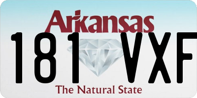 AR license plate 181VXF