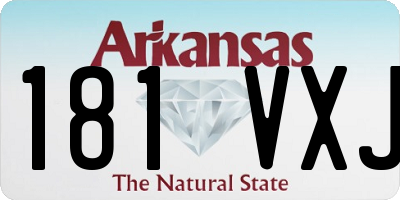 AR license plate 181VXJ