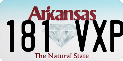 AR license plate 181VXP